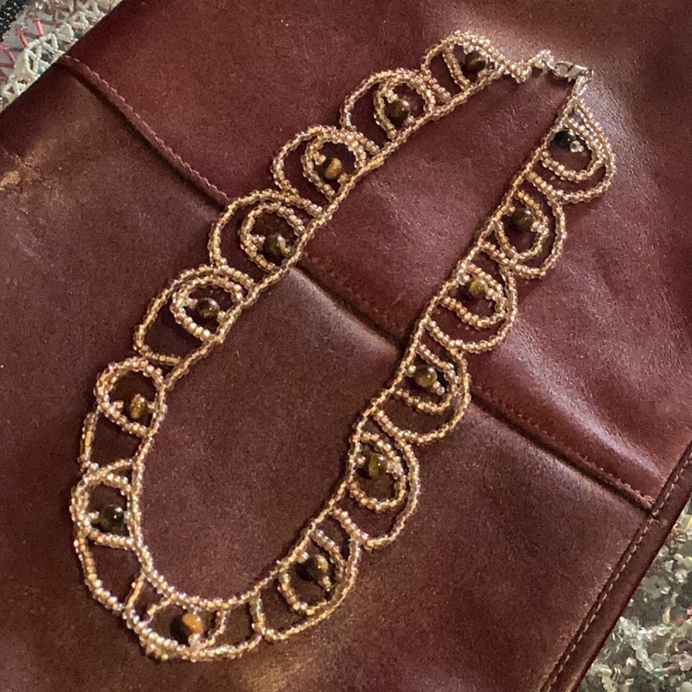 Handmade beaded necklace